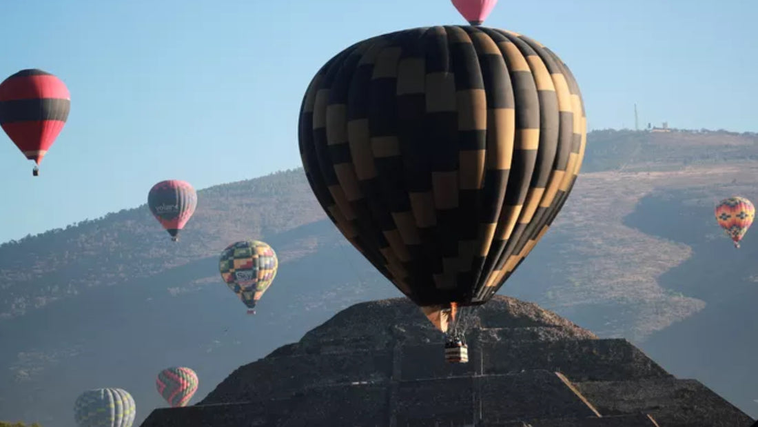 México: dos muertos en el incendio de un globo aerostático sobre el sitio de Teotihuacan